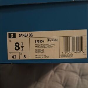 adidas Originals Samba OG - Black and White